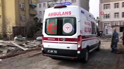 İnşaat işçisini hayata bağlamak için mücadele verdiler