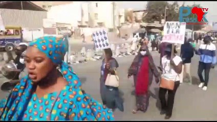Les Femmes du Pastef manifestent contre la levée de l’immunité parlementaire de Sonko