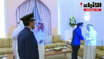 سمو الأمير يقيم مأدبة إفطار على شرف الوزير الصالح ومدير عام وقادةالإطفاء