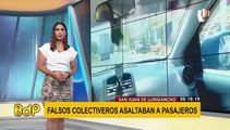 SJL: policía captura a falsos colectiveros tras intensa persecución