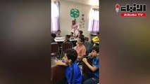 ردة فعل طفل سعودي شاهد مقطعا لوالده من الحد الجنوبي