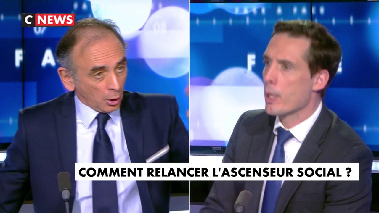Eric Zemmour sur l'ascenseur social : "Il n'y a aucune raison de faire des passe-droits pour les jeunes moins bons à l'école"