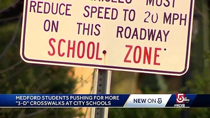 بحيلة خداع بصري شاهد طفلة ترغم السيارات على التوقف لعبور التلاميذ الطريق