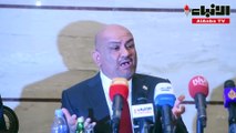 وزير الخارجية اليمني خالد اليماني عقد مؤتمرا صحافيا على هامش زيارته الى الكويت