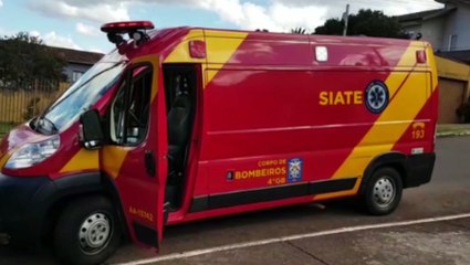 Mulher sofre queda de Biz na Rua Bom Jesus, na Região do Lago