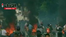 اشتباكات بين مواطنين ڤنزويليين والحرس الوطني على الحدود في يوم توزيع المساعدات الإنسانية