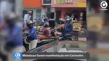 Motoboys fazem manifestação em Cachoeiro