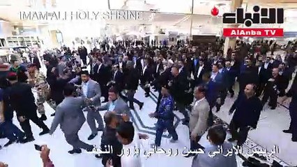 روحاني أول رئيس إيراني يستقبله السيستاني في النجف