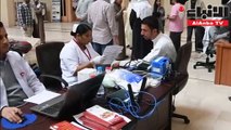 حملة تبرع بالدم في وزارة الكهرباء والماء بالتعاون مع بنك الدم