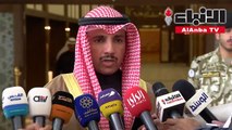 الغانم موقف الكويت من القضية الفلسطينية ثابت ومبدئي ونرفض المزايدة علينا