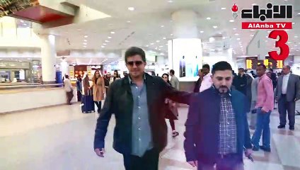 وليد توفيق ودانييلا رحمه سعداء بتكريمنا في حفل الأنباء 43