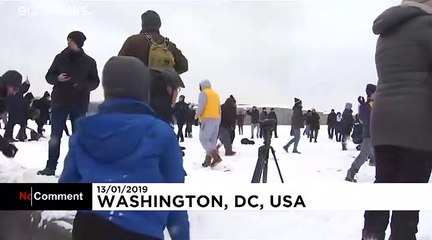 شاهد- معركة كرات الثلج التقليدية في واشنطن - Euronews