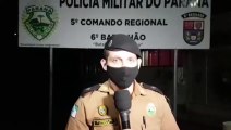 Em coletiva, Tenente da Polícia Militar fala sobre apreensão de drogas na PRc-467