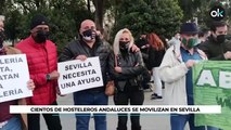 Cientos de hosteleros andaluces se movilizan en Sevilla