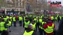 احتجاجات أصحاب «السترات الصفراء» تدخل أسبوعها الثاني في باريس وجميع أنحاء فرنسا