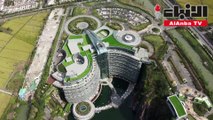 افتتاح فندق فاره داخل مقلع صخري سابق في شنغهاي