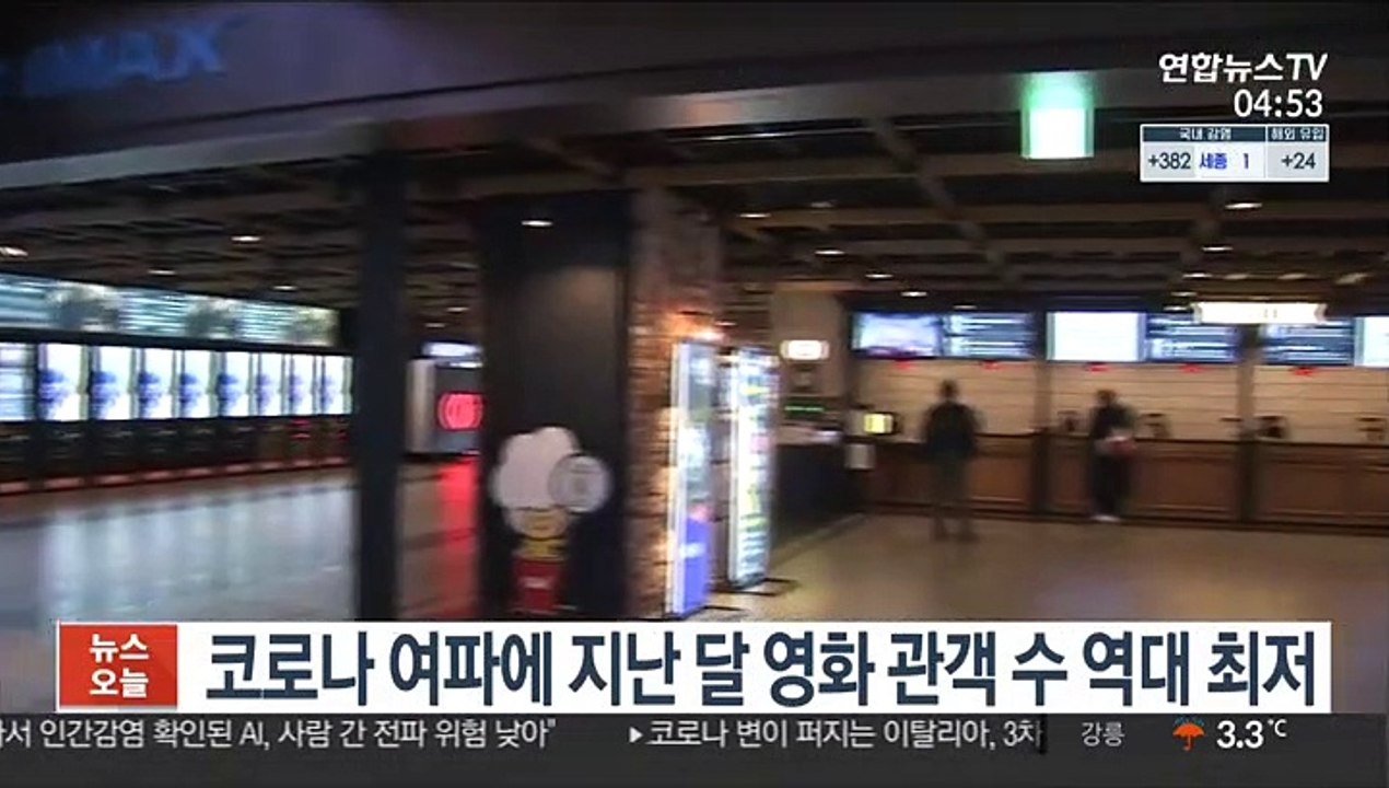 코로나 여파에 지난 달 영화 관객 수 역대 최저
