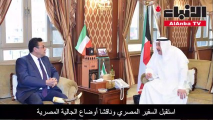 استقبل السفير المصري وناقشا أوضاع الجالية المصرية