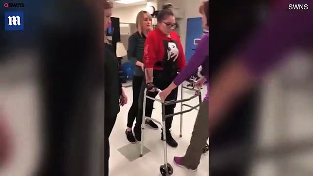 Iron Man-style robotic suit lets paralysed woman walk again