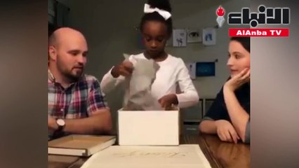 رد فعل طفلة لحظة تبني زوجين لها