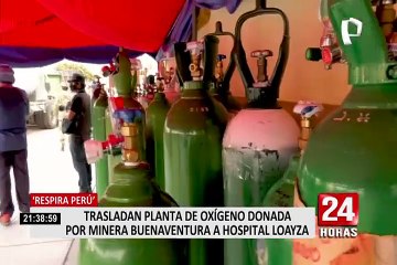 Hospital Loayza: implementan nueva planta de oxígeno donada por Minera Buenaventura