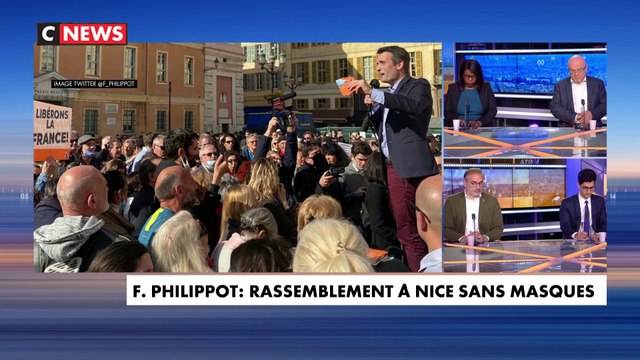 Nice : Florian Philippot organise un rassemblement sans masque