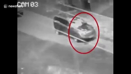 Ghost’ caught on camera walking through traffic in the Philippines