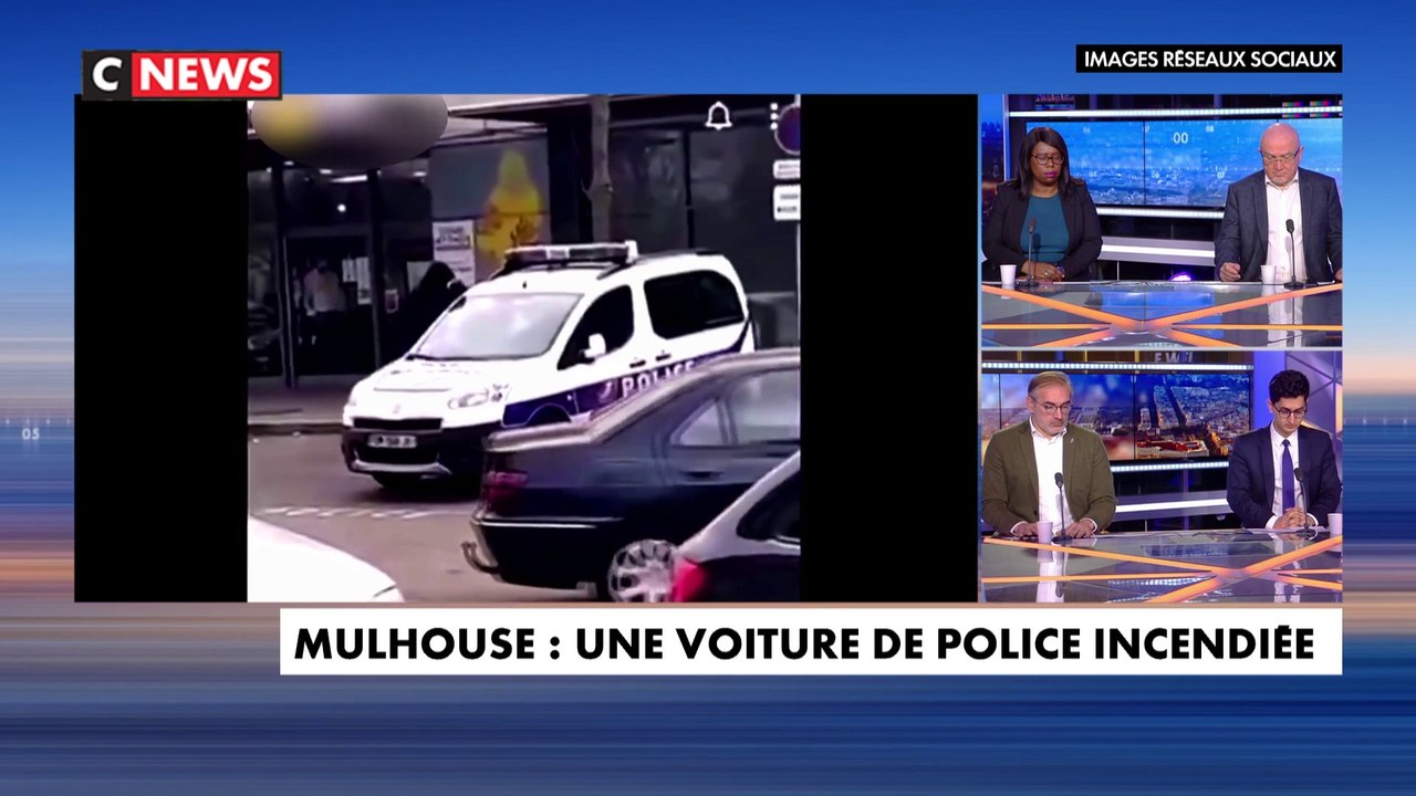 Mulhouse : une voiture de police incendiée