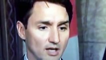 Justin Trudeaus eyebrow falls off during interview