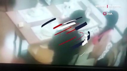 Küçük çocuğun yankesicilik yaptığı anlar kamerada