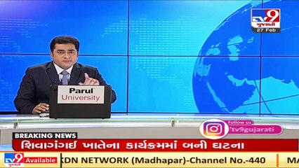 Surendranagar_ Electric pole on middle of the road poses threat to vehicle riders _ TV9News
