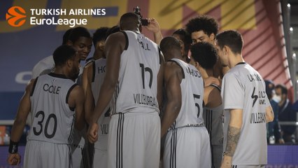 ASVEL's physical display at Palau Blaugrana