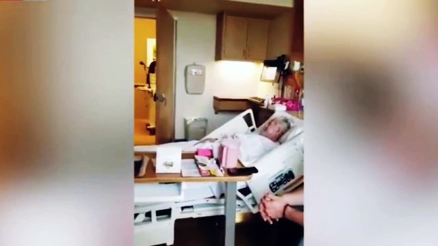 عجائب وغرائب لقاء مؤثر بين مسن يحتضر وابنة حفيدته ! عجائب وغرائب