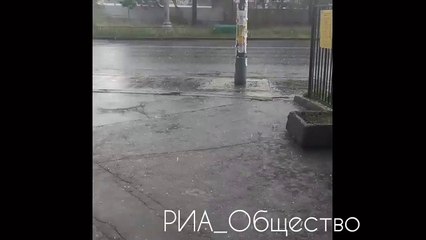 هطول حبات غراد ضخمة في موسكو