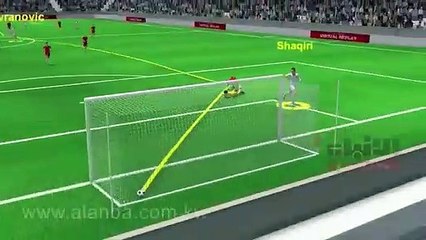 أهداف مباراة صربيا و سويسرا