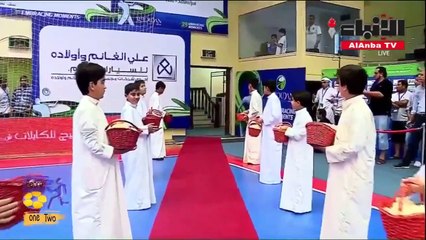 احتفاء وممر شرفي لبطل أوروبا ⁧كريم بنزيمة اثناء تواجدة في ⁧دورة الروضان⁩ الرمضانية 39 في الكويت