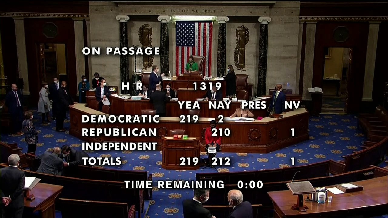 US-Repräsentantenhaus stimmt für Bidens Billionen-Corona-Hilfspaket