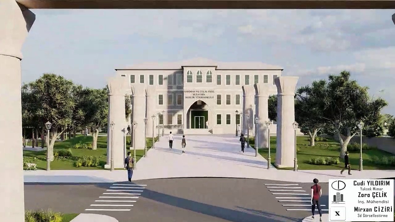 Neriman ve Celal Özel Nusaybin Meslek Yüksekokulu Projesi animasyonu