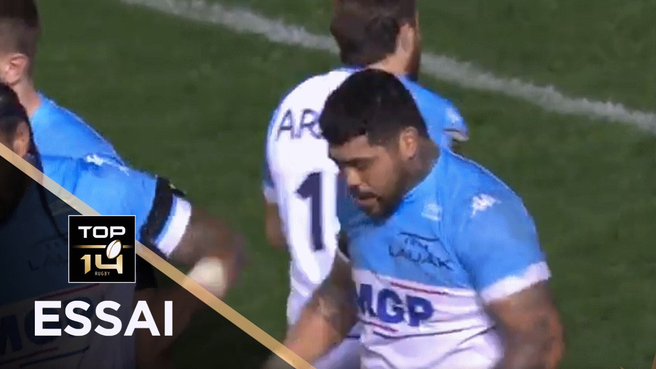 TOP 14 - Essai d'Afa AMOSA (AB) - Toulon - Bayonne - J14 - Saison 2020/2021