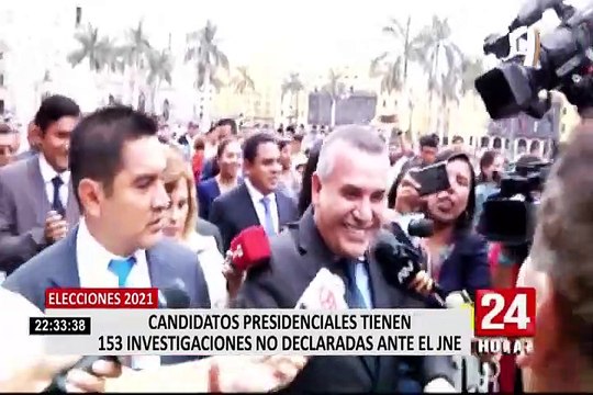 Candidatos presidenciales tienen 153 investigaciones no declaradas ante el JNE