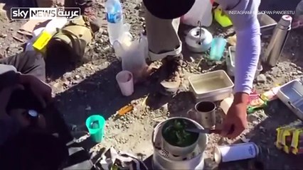 بركانيداهمعددا من المخيمين أثناء وجبة الإفطار