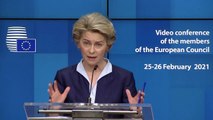 Ursula von der Leyen EU debates vaccination, security, common defence and Southern Neighbourhood