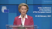 Ursula von der Leyen issues Covid vaccine export warning at EU summit