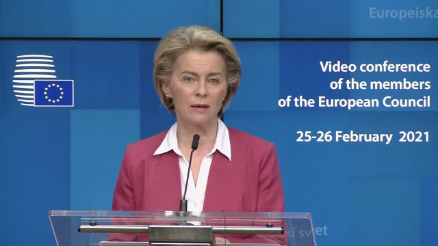 Ursula von der Leyen issues Covid vaccine export warning at EU summit