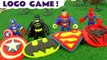 Marvel Avengers Spiderman and DC Comics Batman Superheroes Logo Game with the Funny Funlings and Thomas and Friends in this Family Friendly Full Episode English Video for Kids from Kid Friendly Family Channel Toy Trains 4U