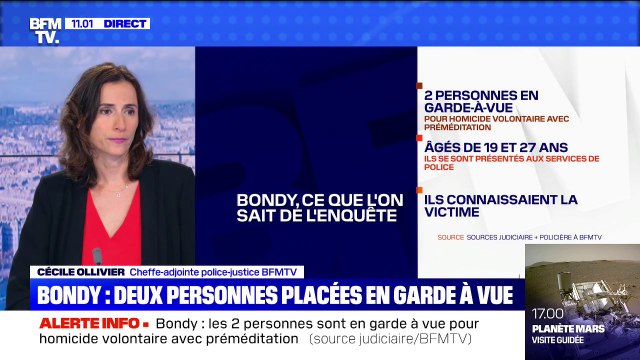 Adolescent tué à Bondy: deux personnes de 19 et 27 ans placées en garde à vue