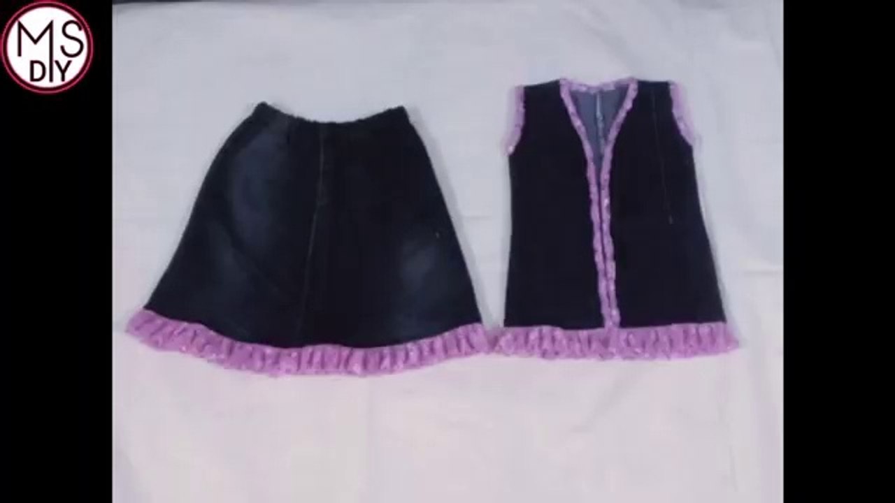 old jeans sa danaya dady ka liya Beautiful frock