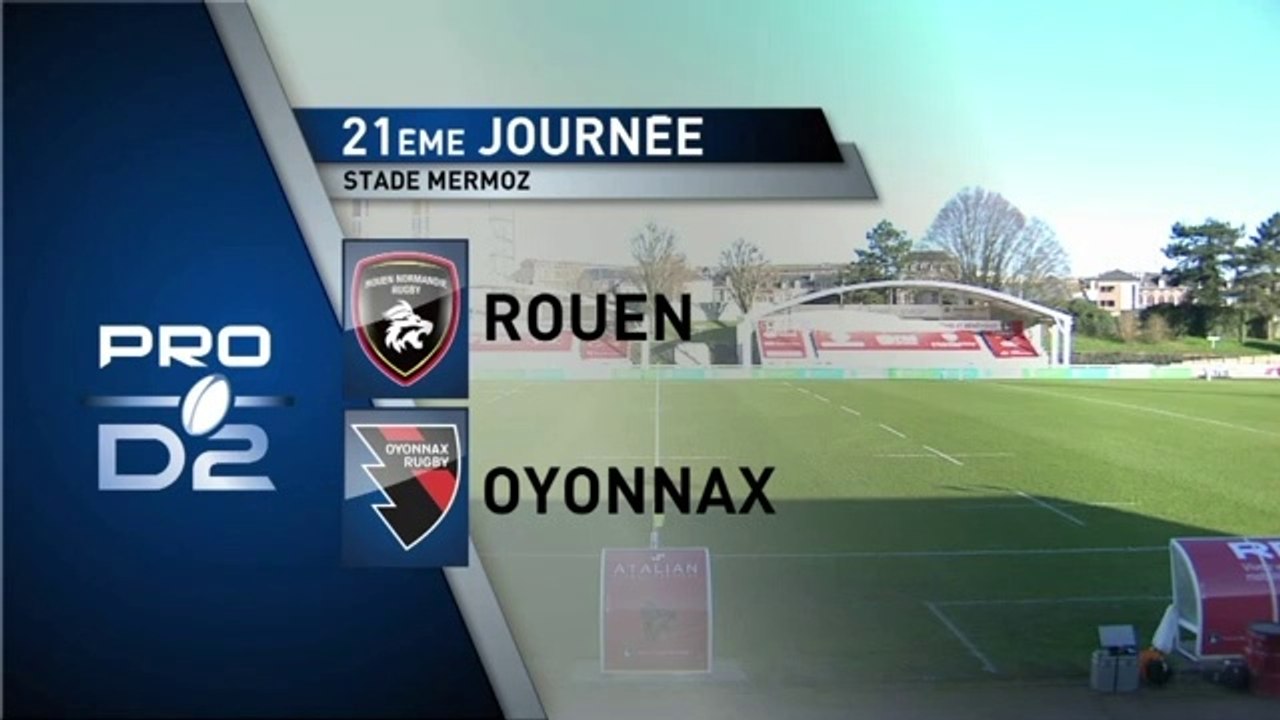 RESUME MATCH ROUEN/OYONNAX