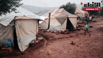 معاناة آلاف النازحين السوريين تتجدد مع المطر ولا من مغيث