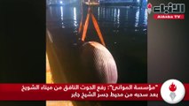 مؤسسة الموانئ رفع الحوت النافق من ميناء الشويخ